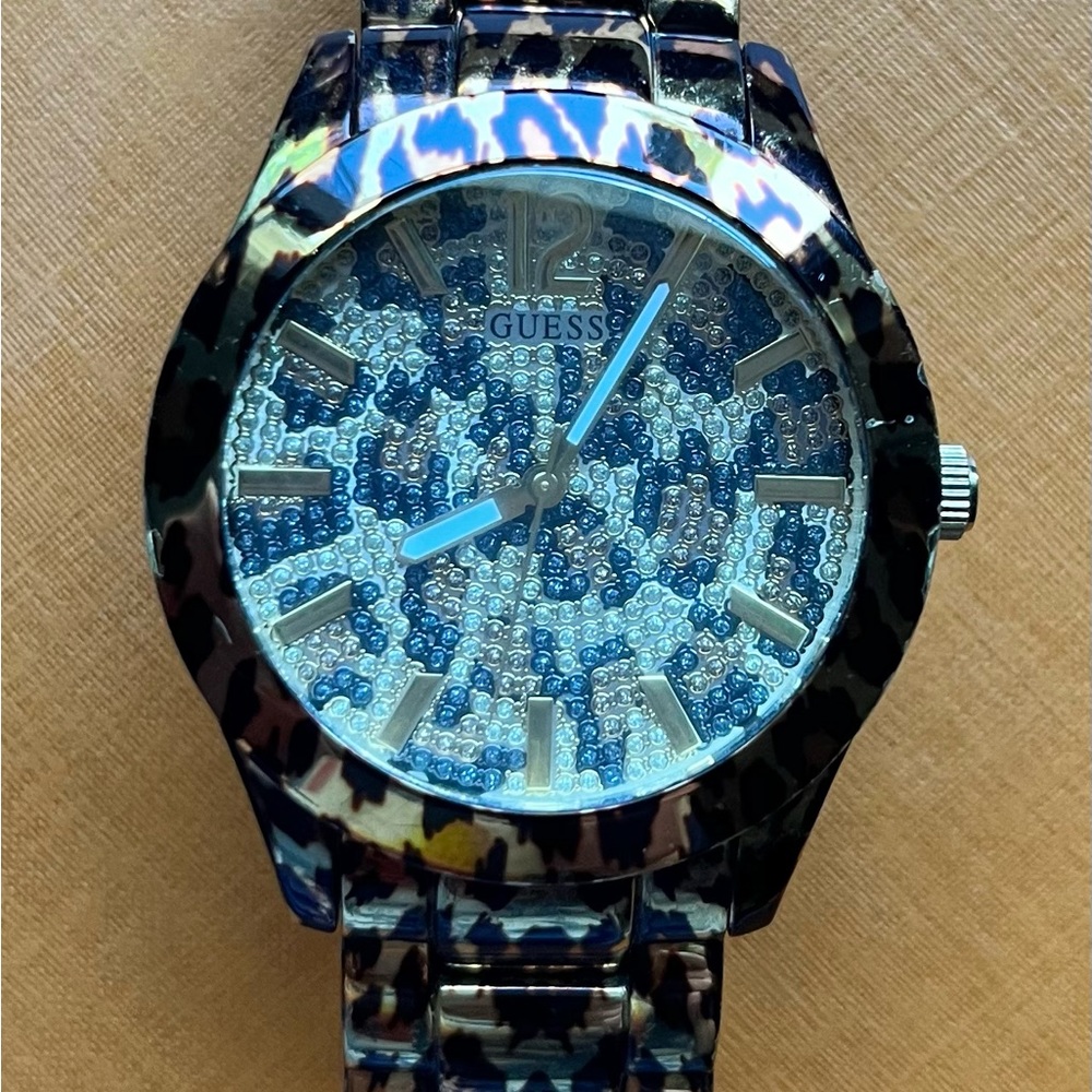 Guess Women’s Leopard Print Watch - Picture 9 of 10